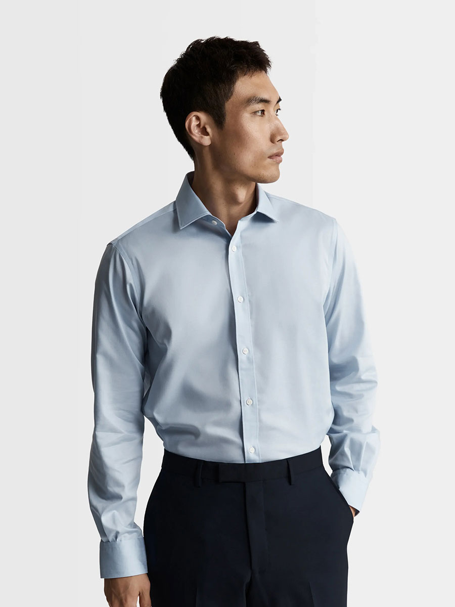 Regular collar shirt